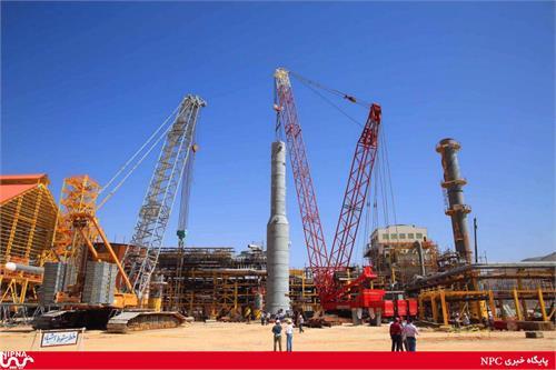 نصب تاور 380 تنی پتروشیمی لردگان